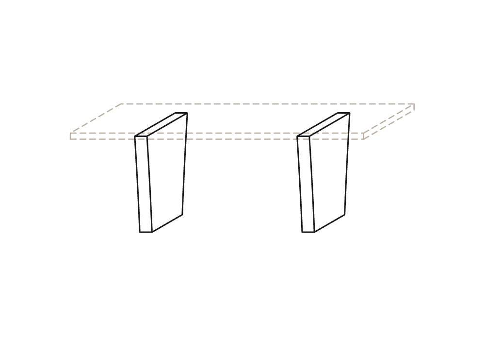 twin-pedestal